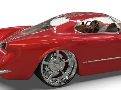 1953 Chevrolet Corvette TwelveAir 3D model