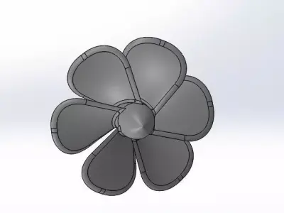 PROPELLER flower 3D model