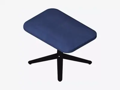 Furniture - Seating - Contemporary - Como - Footstool Low-poly 3D model