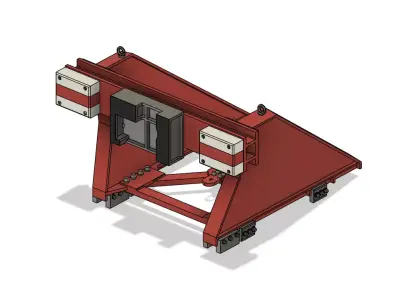 OO Model Railway Modern Friction Buffer Stops V1 3D print model