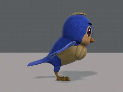 Bird V01 Low-poly 3D model