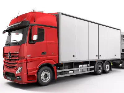 Mercedes Actros Articulated Lorry 3D model