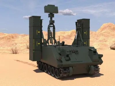 Hisar A   Hava Savunma Sistemi Air Defense System 3D model