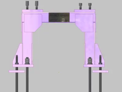 26396-Base for robot NACHI-NC510-Hight 600 3D model
