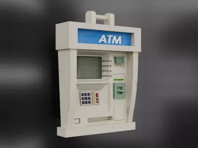 ATM Keychain 3D Model 3D model