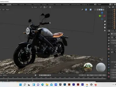 XSR 155 model Low-poly 3D model