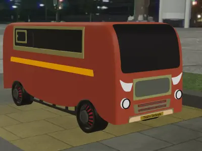 Free 3D bus model Free 3D model