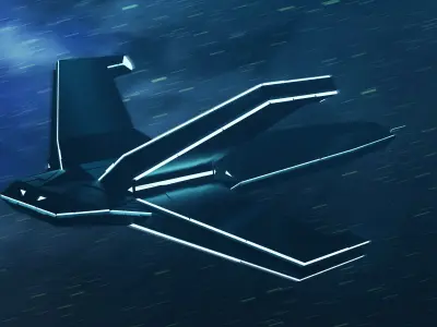 Sci-fi Ship 3D model