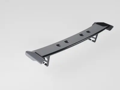 Carbon Fiber GT Wing Spoil sport 3D model