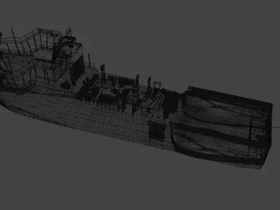 Barbaros Hayrettin Sismic Research Vessel  3D model