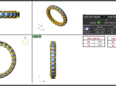 ETERNITY RING 3D model buy