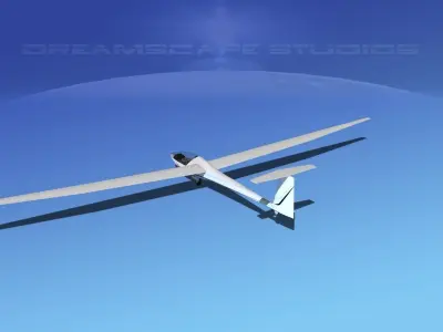 Glaser Dirks DG-200 15-metre Sailplane V02 3D model