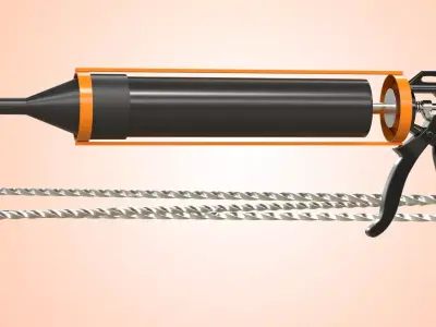 GROUT GUN 3D model
