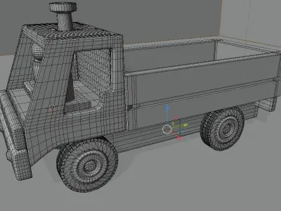 Wood Truck 3D model