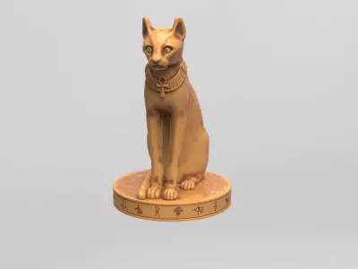 Egyptian Cat 3D print model