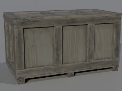 Old Cargo Crates Pack Low-poly 3D model