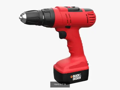 Hand Drill Collection II 9 in 1 3D Model Pack