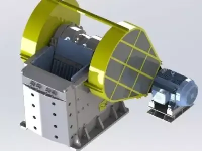 OMNI OC9070 JAW CRUSHER 3D and 2D 3D model