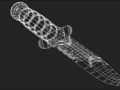 Kabar Combat knife Free low-poly 3D model