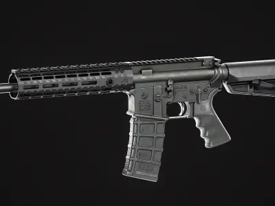 Rearden R2S Flash Hider Low-poly 3D model
