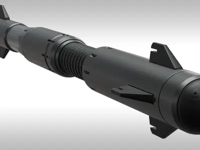 SciFi Missile 3D model purchase