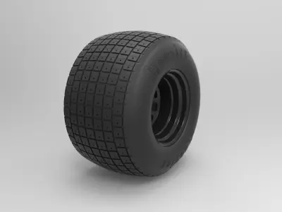 Wheel from Batpod 3D model