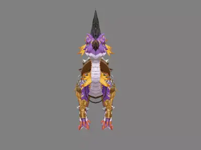 Mount - Dino Type 17 Low-poly 3D model