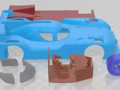 Nissan GT-R LM Nismo Race 2015 Printable Car 3D print model