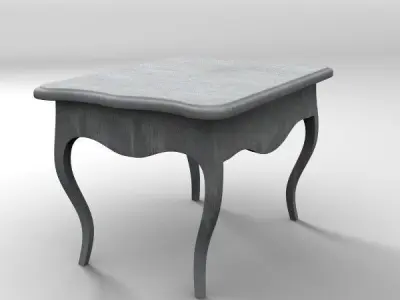 Old Antique Desk 3D model