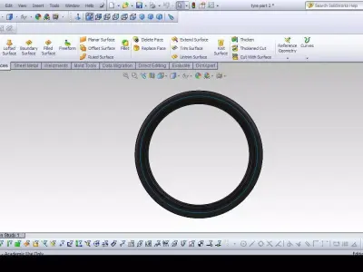 16 inch rim with tyre Free 3D model