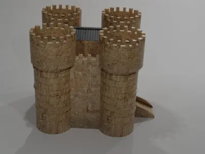 Castle wooden 3D model
