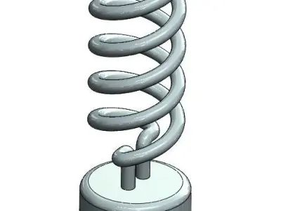 Spiral bulb 3D model purchase