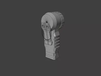 Flashlight Pack - 4 PBR Flashlights 3D Model Low-poly 3D model