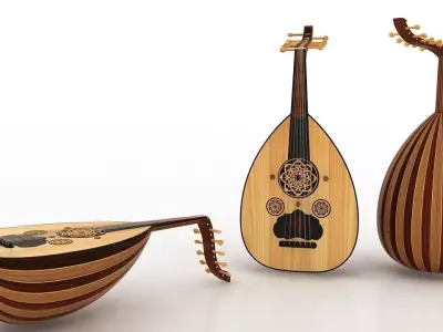 Arabic Oud instrument 3D model 3D model