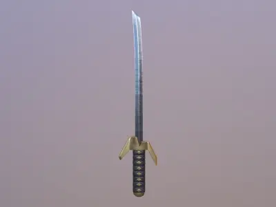 Masamune samurai sword Free 3D model