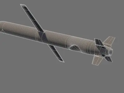 CJ-10 DF-10 KD-20 Chinese Land-Attack Cruise Missile 3D model