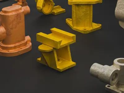 Building Blocks Kit Casted Parts Hard Surface Special V11 Low-poly 3D model