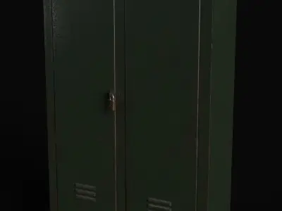 locker metal Free 3D model
