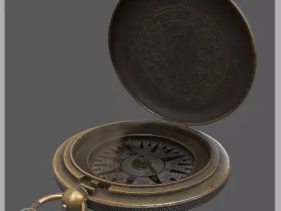 Compass Low-poly 3D model order