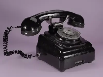 Old Retro phone 3D model