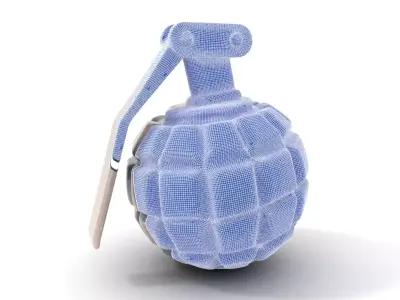 Grenade Model Pack  Detailed Modular Design Low-poly 3D model