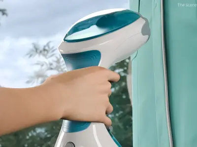  Handheld Garment Steamer in Hand 