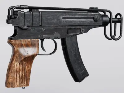 Skorpion vz 61 Low-poly 3D model