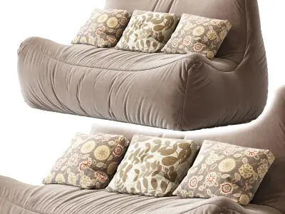 Big Joe Lux Imperial Fufton Fuf Chair 3D model