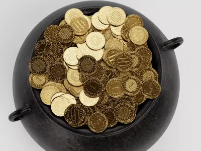 -Pot with Money- 3D model