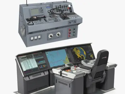 Boat Control Panels 3D Models Collection 3D model
