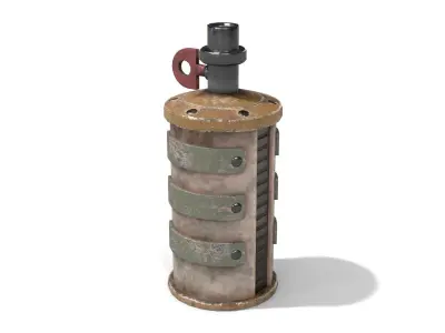 Homemade Grenade Low-poly 3D model