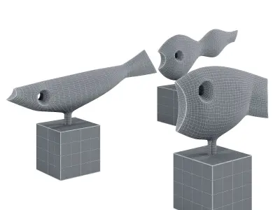 Nobuho Miya fishes Free 3D model