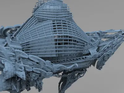 Sword Ocean airship  3D model