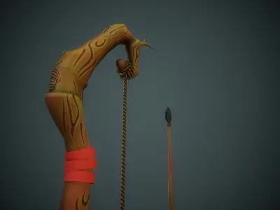 Stylized  Bow Low-poly 3D model